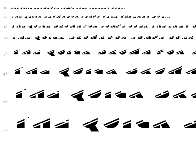 Xylitol font waterfall